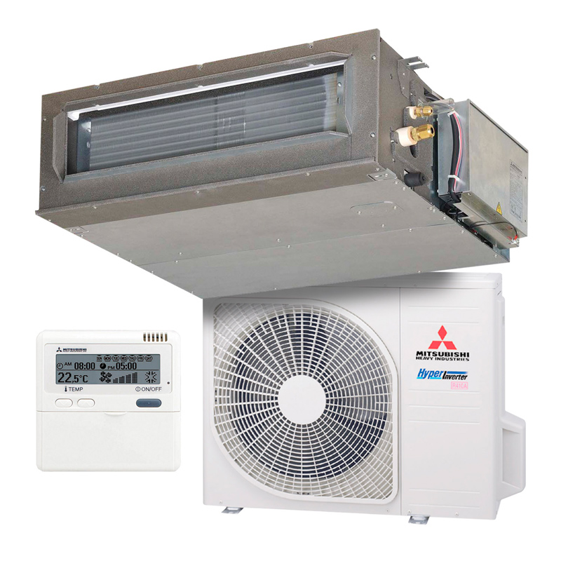 Канальные сплит-системы MHI серия FDUM-VH/VF, средненапорные, DC-INVERTER