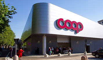супермаркеты coop, болонья, италия